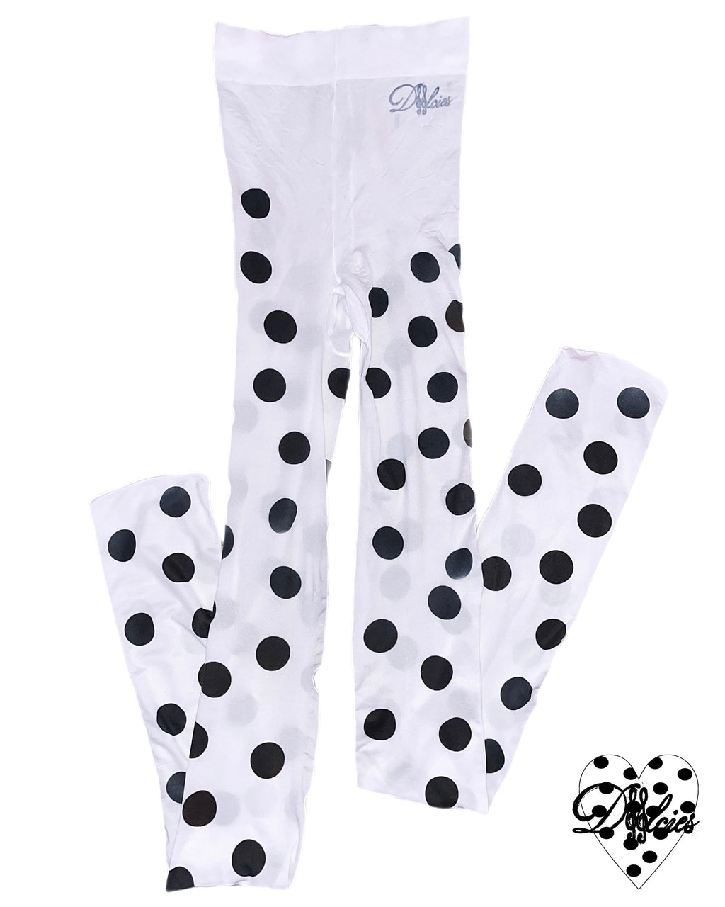 rajstopy w kropki '37 polka dots and moonbeams'  40 den białe