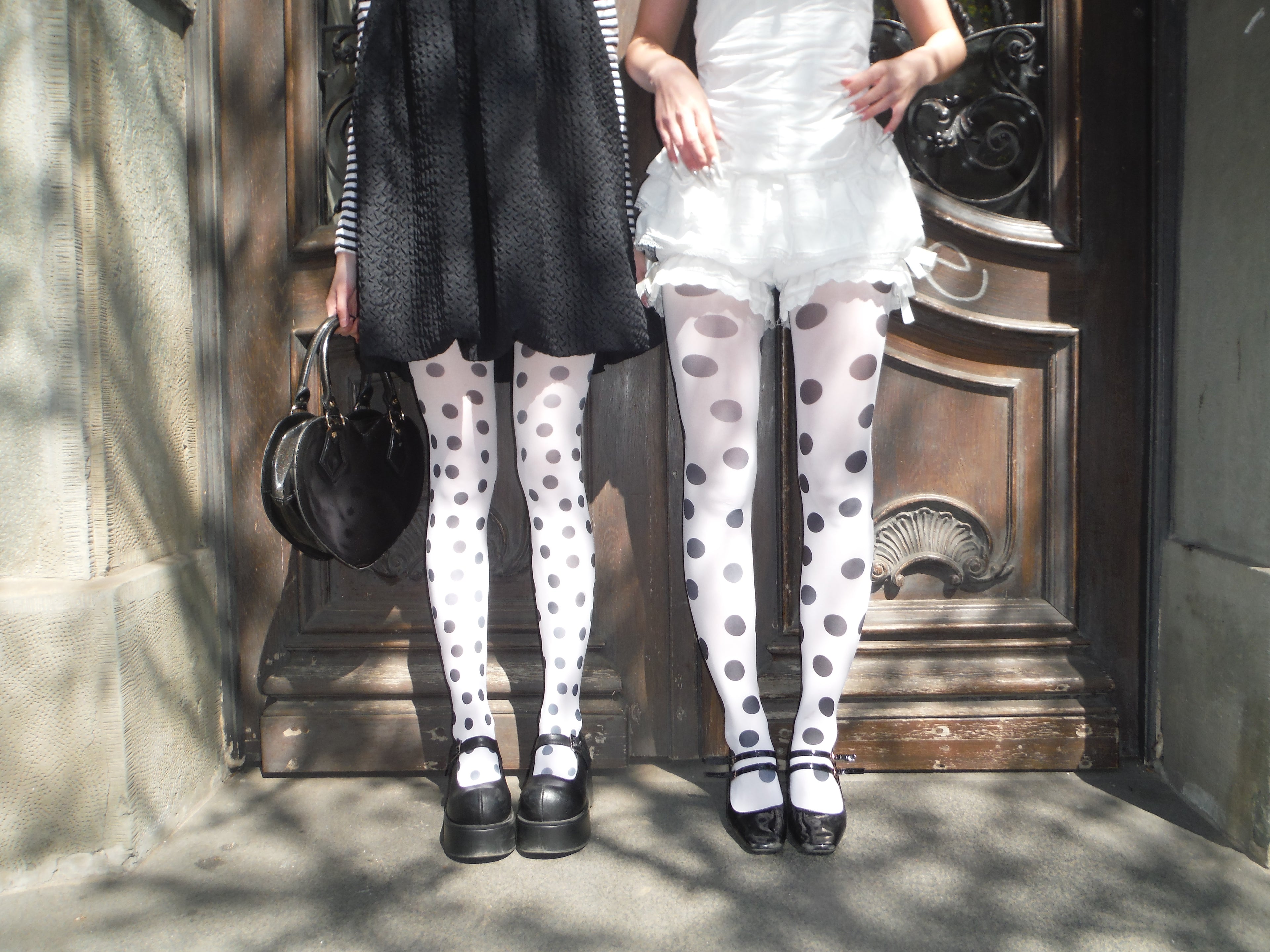 rajstopy w kropki '37 polka dots and moonbeams'  40 den białe