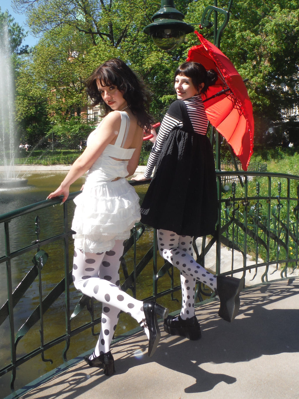 rajstopy w kropki '37 polka dots and moonbeams'  40 den białe